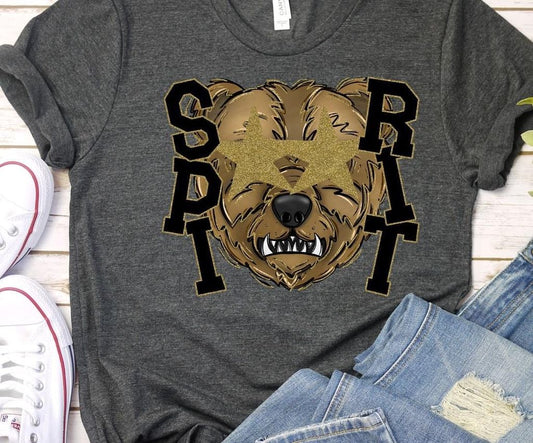 Starry Eyed Bear Spirit DTF Transfer Bev