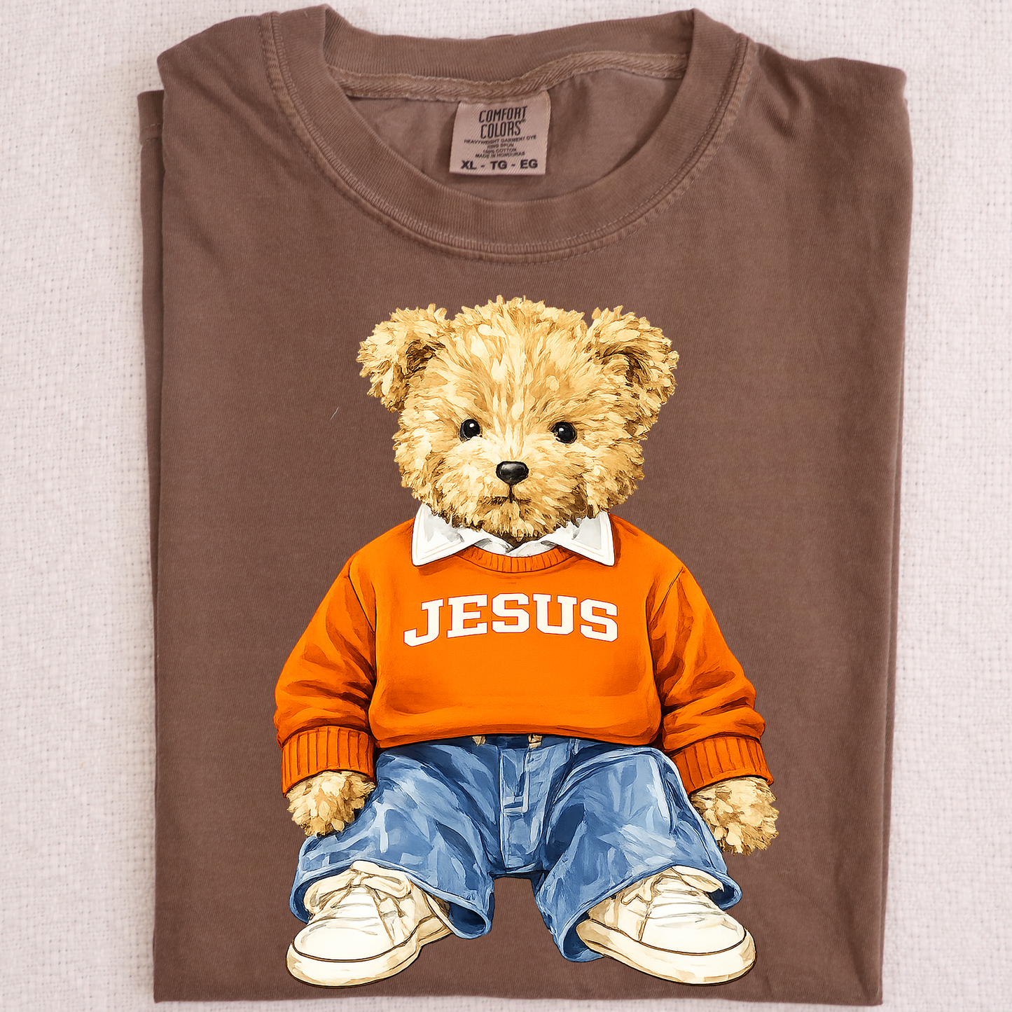 Jesus Teddy Bear DTF Transfer Design