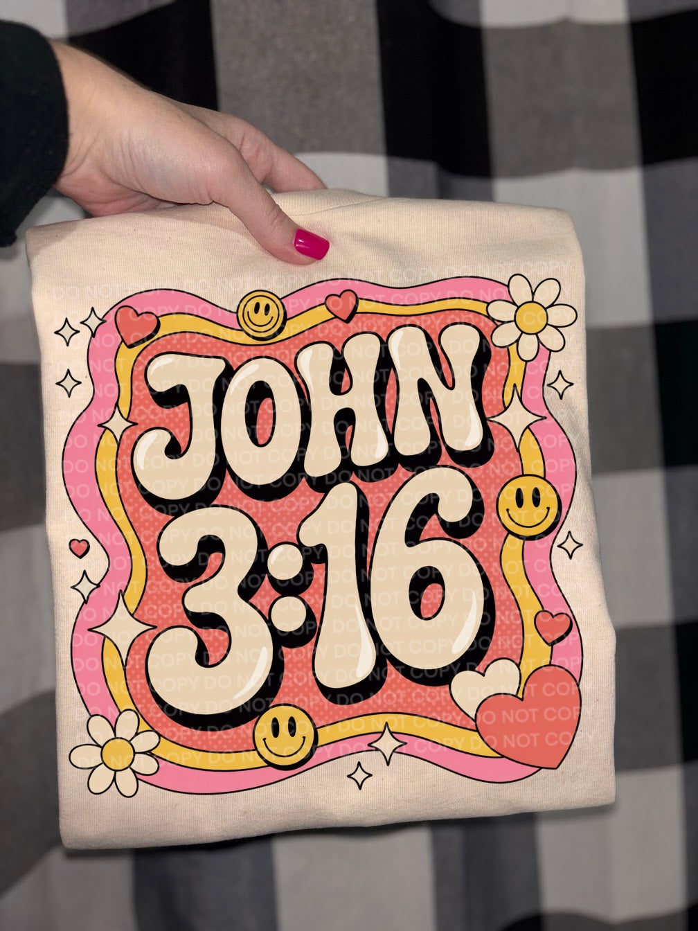 john 3 16 DTF Transfer Design