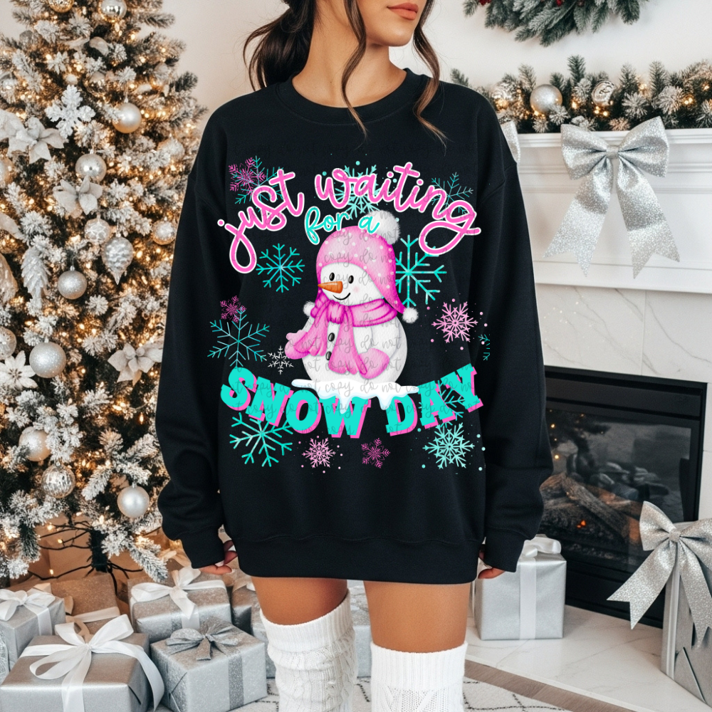 Just waiting for a snow day DTF Transfer Design