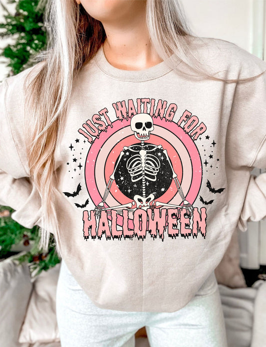 Just Waiting For Halloween DTF Transfer Design