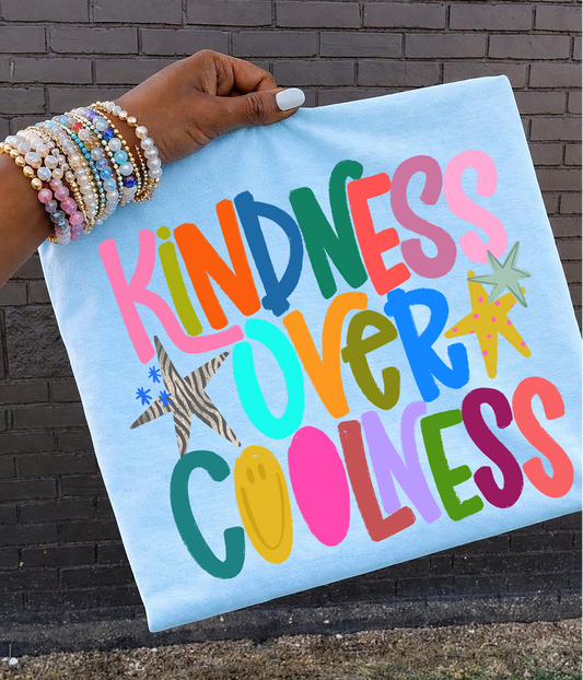 Kindness over coolness zebra star DTF Transfer Design
