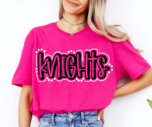 Knights Lines and Dots  DTF Transfer Design