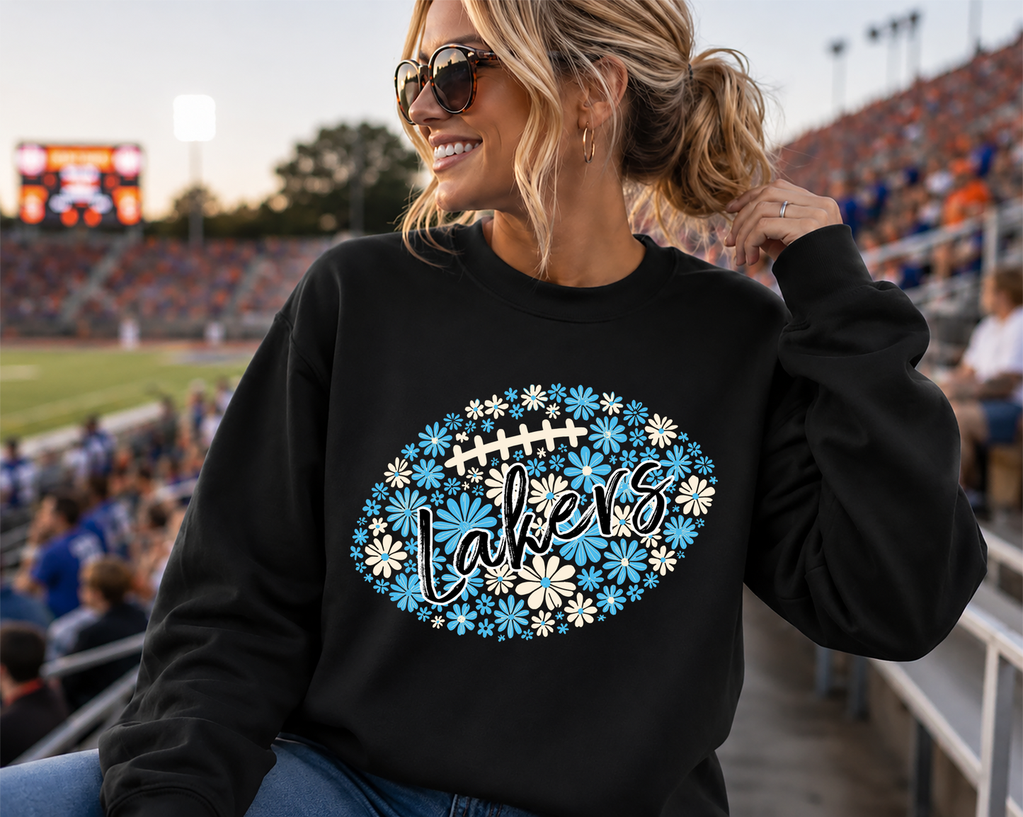 Mascot Flowers Football DTF Transfer