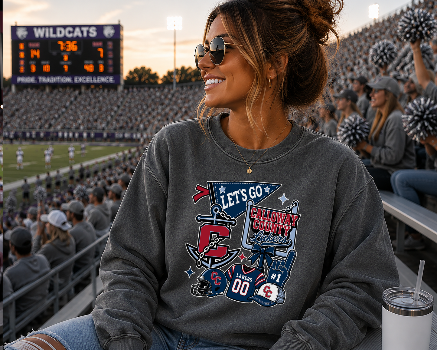 Mascot sideline spirits DTF Transfer