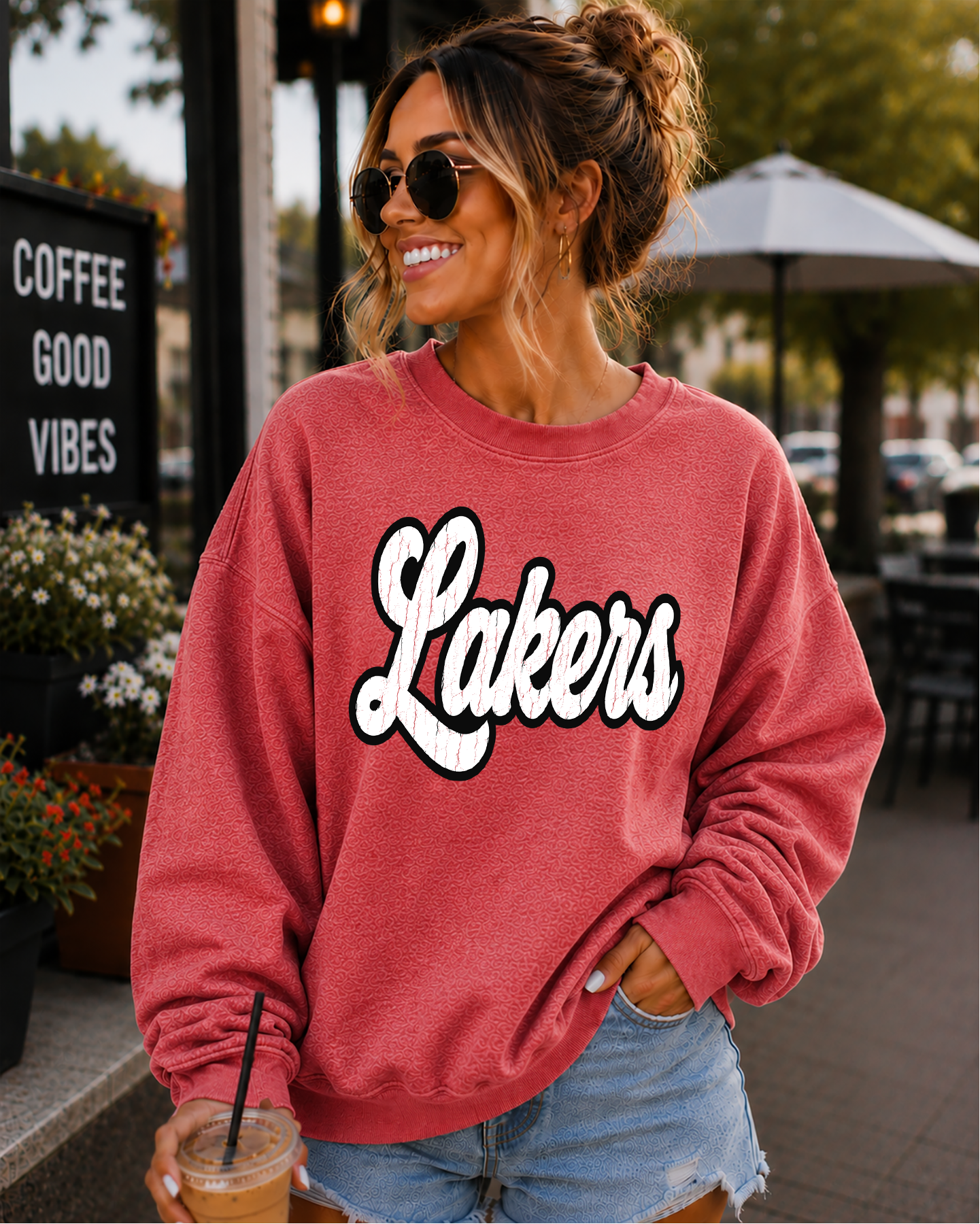 Mascot varsity script distressed DTF Transfer