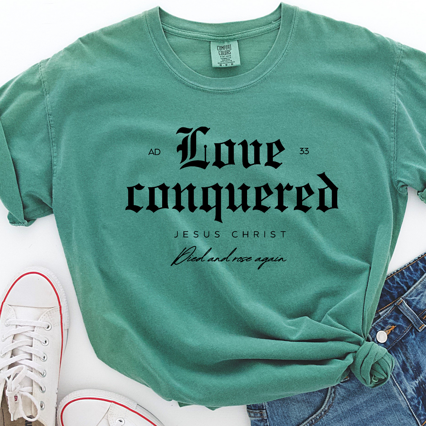 Love Conquered DTF Transfer Design