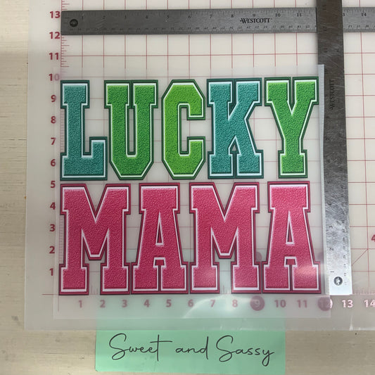 lucky mama  DTF Transfer Design