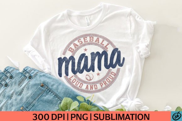 Baseball Mama DTF Transfer Design