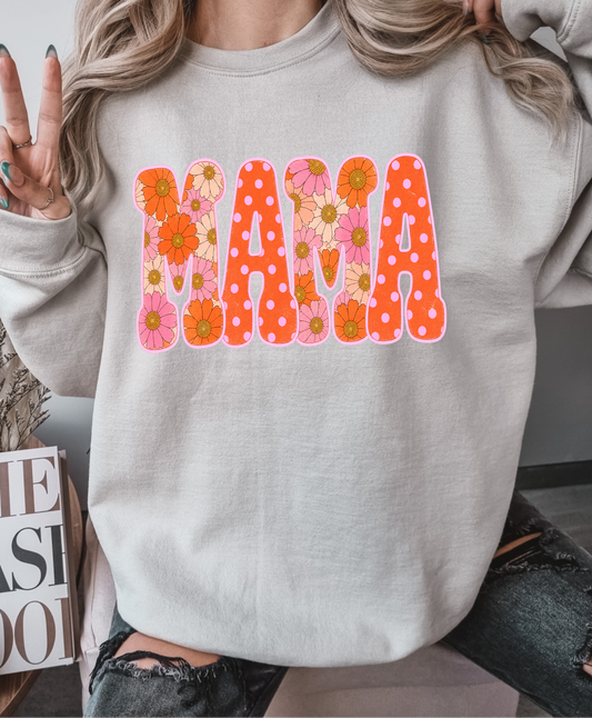 Mama groovy fallish DTF Transfer Design