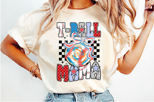 mama t ball DTF Transfer Design