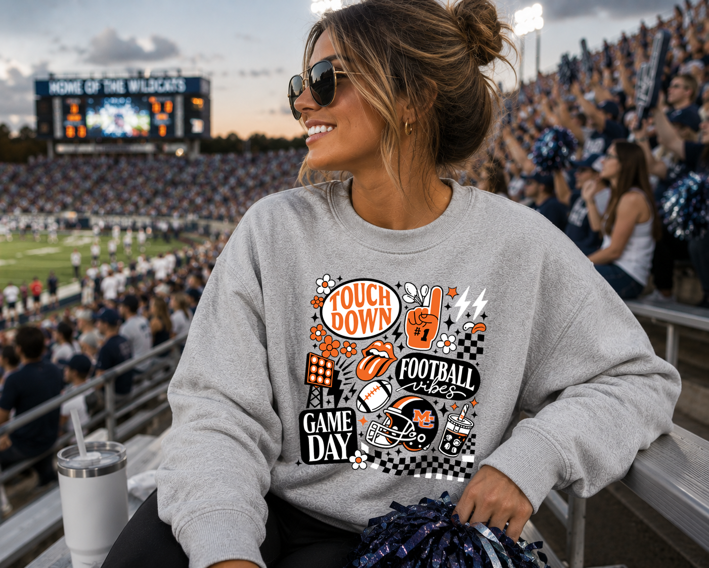 Mascot Football Vibes DTF Transfer