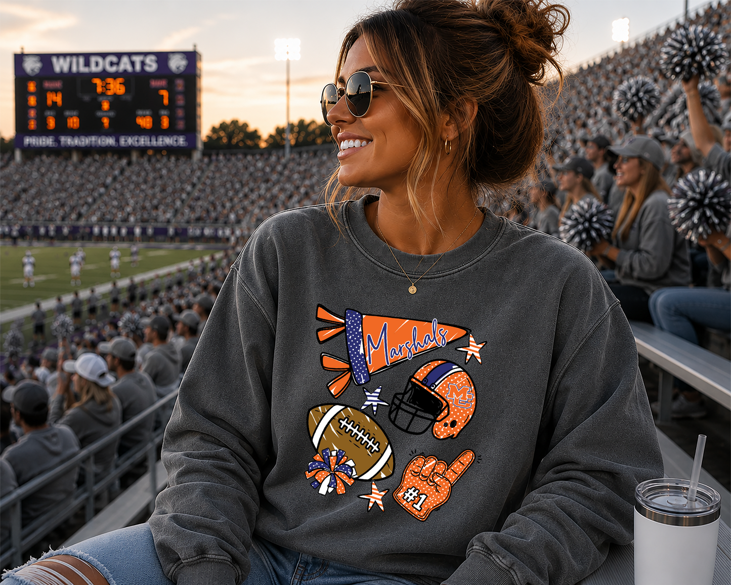 Mascot Friday Night Favorites football DTF Transfer