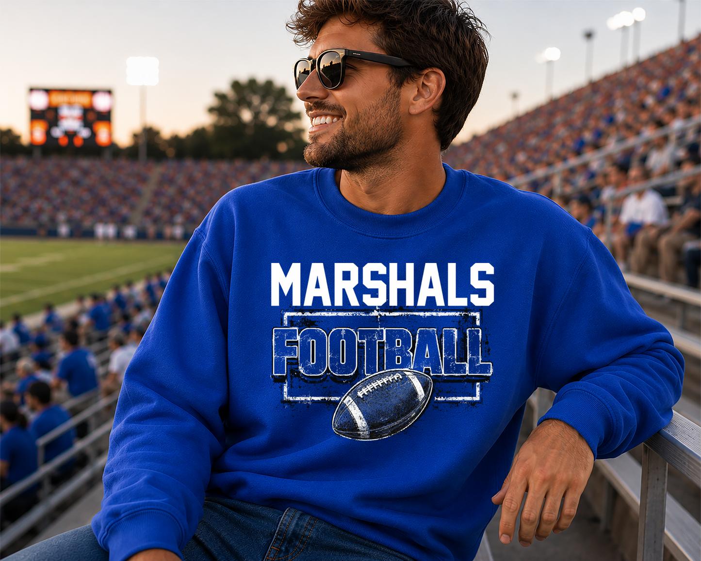 Mascot grunge football DTF Transfer