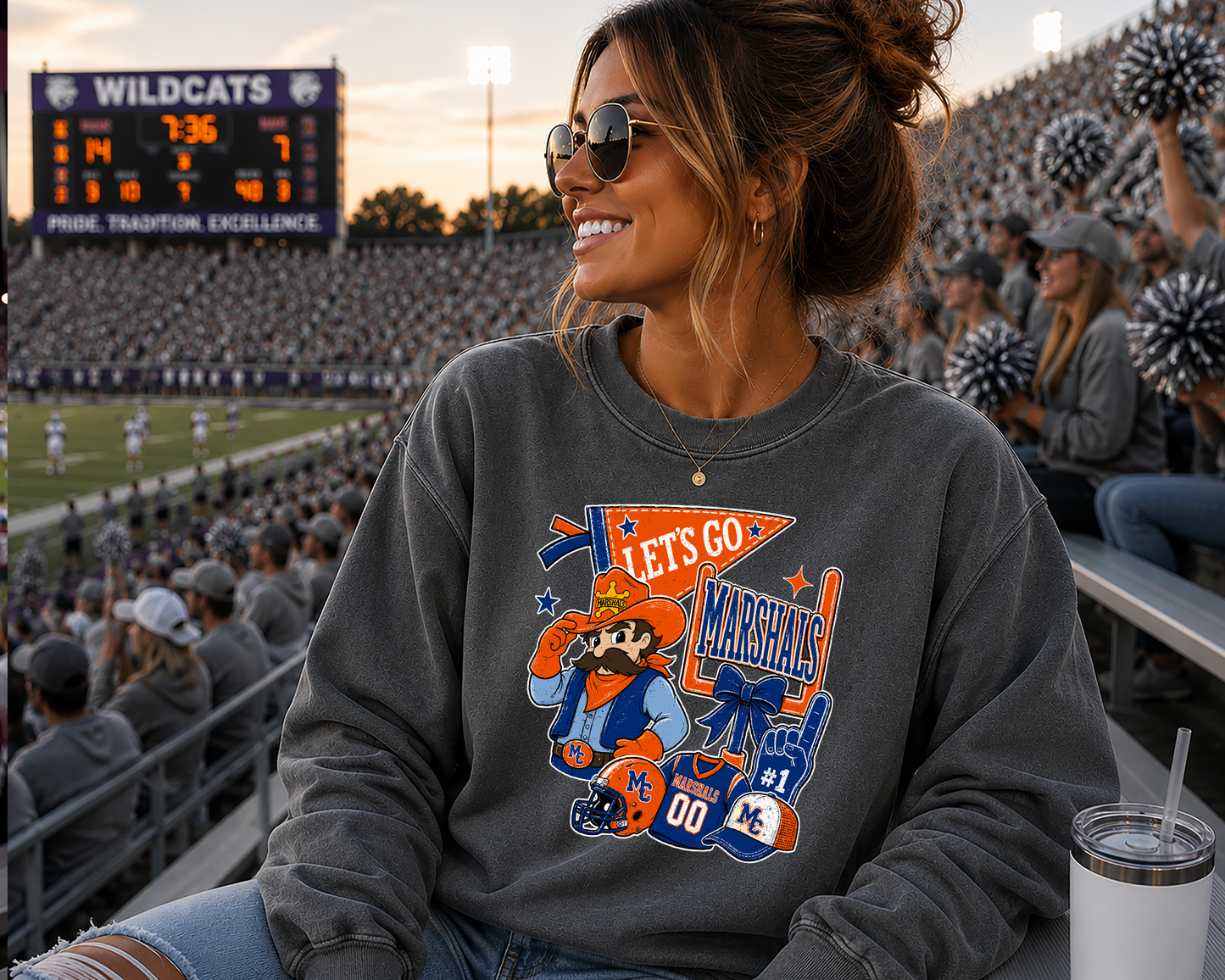 Mascot sideline spirits DTF Transfer