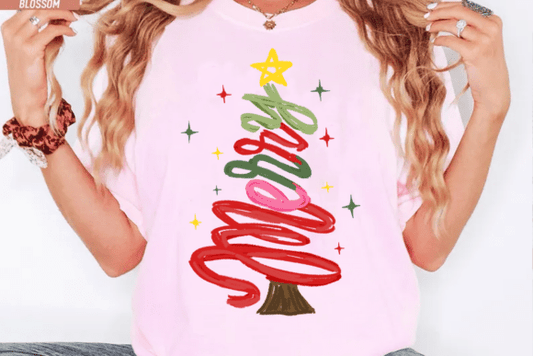 merry christmas tree DTF Transfer Design