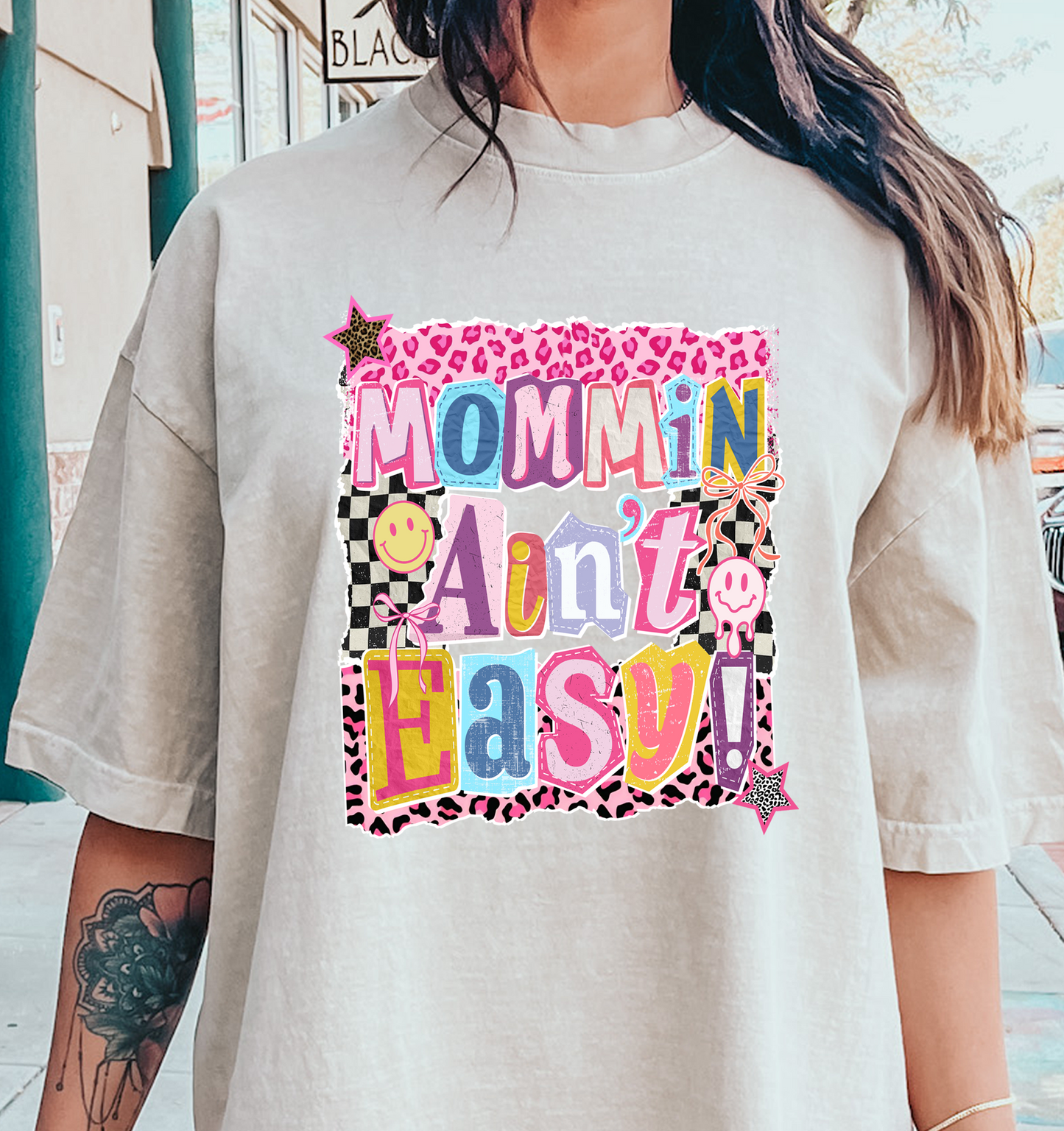 mommin Ain't Easy  DTF Transfer Design