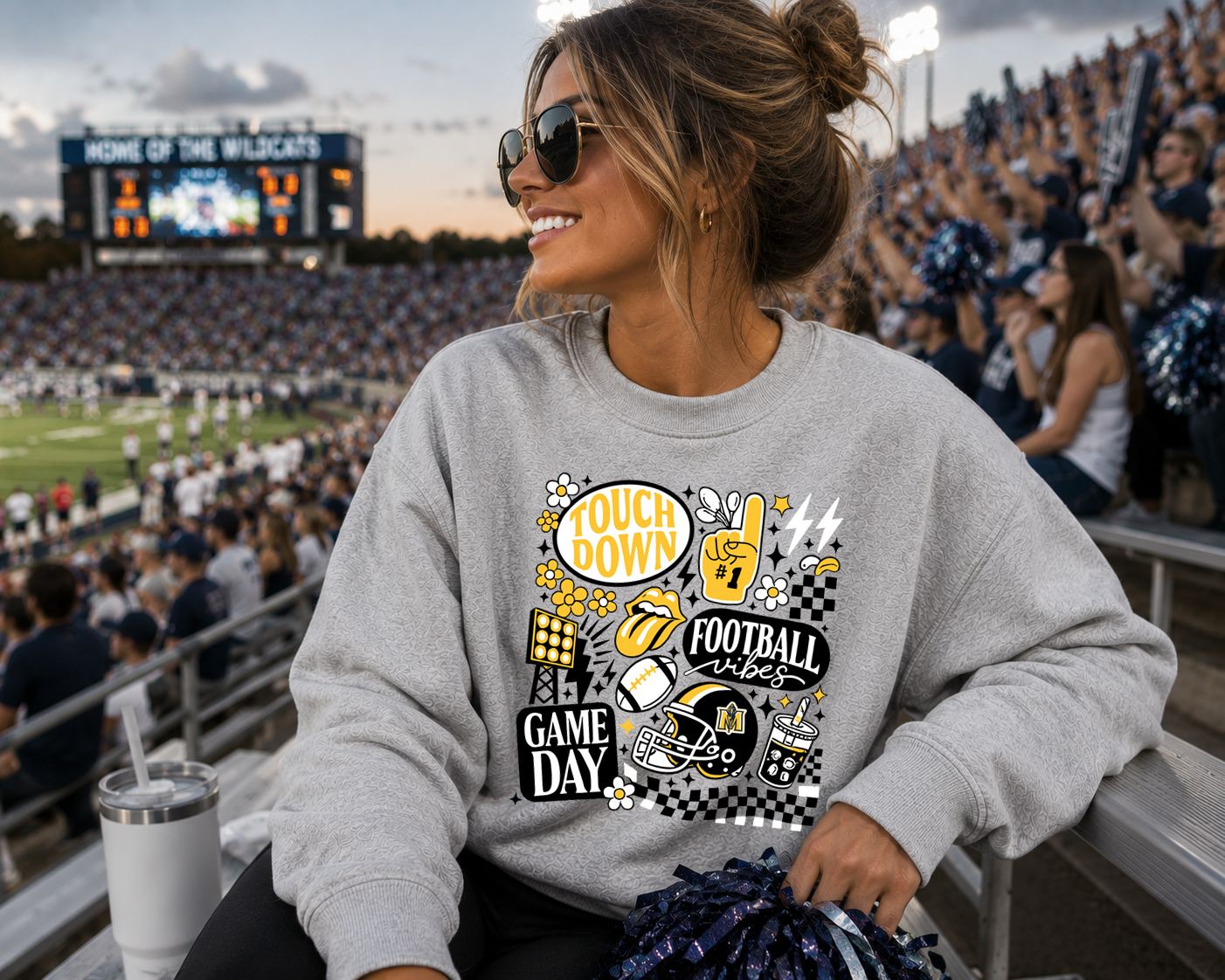 Mascot Football Vibes DTF Transfer