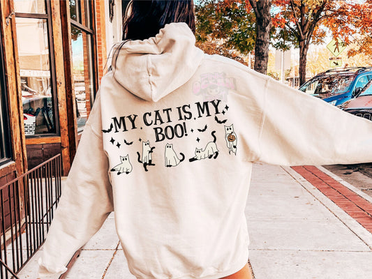 My Cat is my Boo! DTF Transfer Design