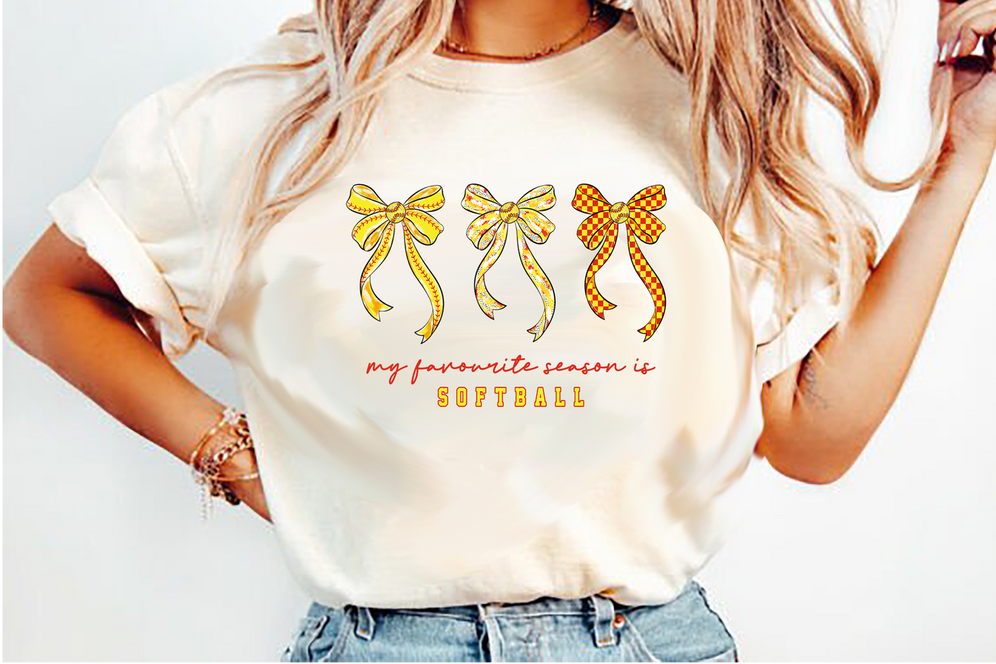 my favourite season is softball (1)  DTF Transfer Design