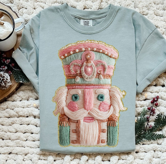 French Knot Nutcracker yarn DTF Transfer Design