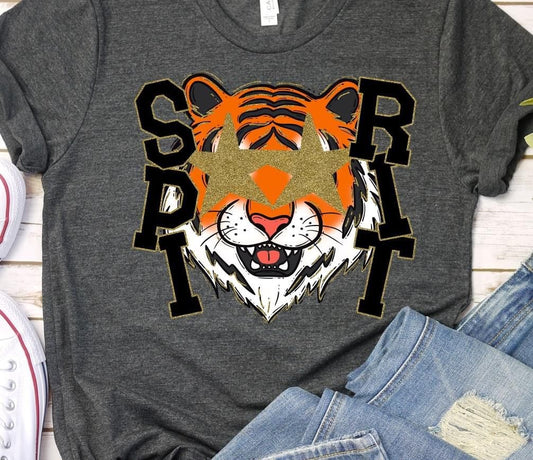 Starry Eyed Tiger Spirit DTF Transfer Bev