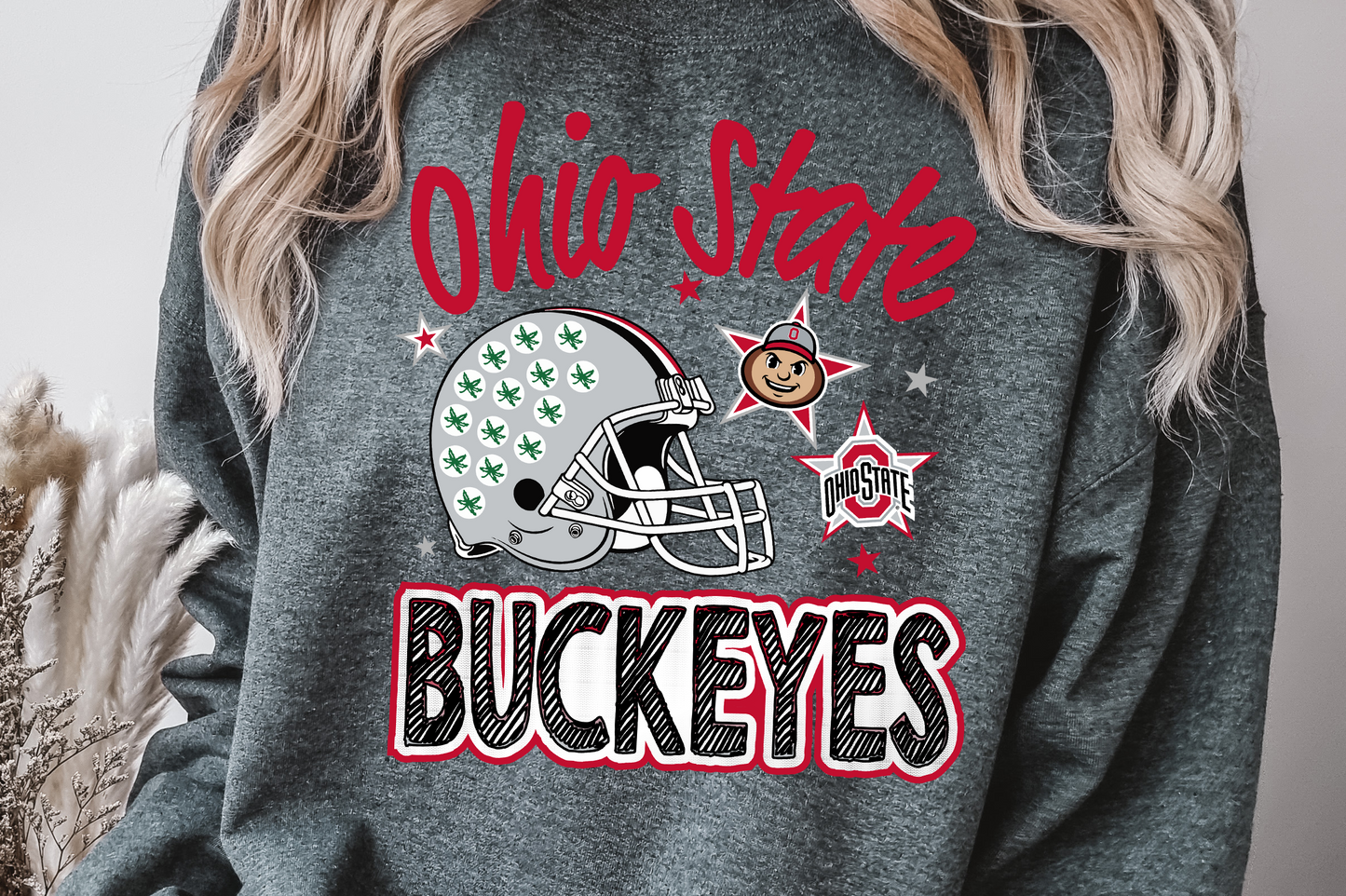 Ohio State Buckeyes DTF Transfer Design