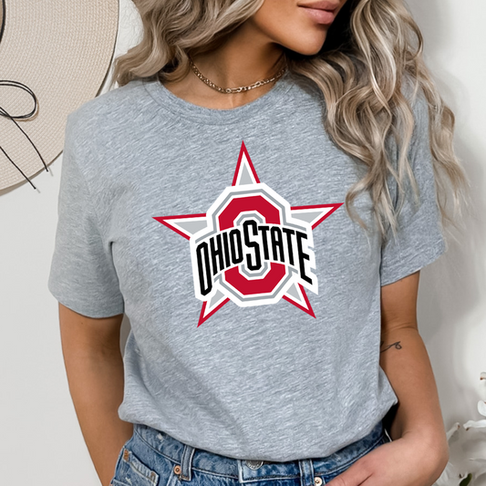 Ohio State Star DTF Transfer Design