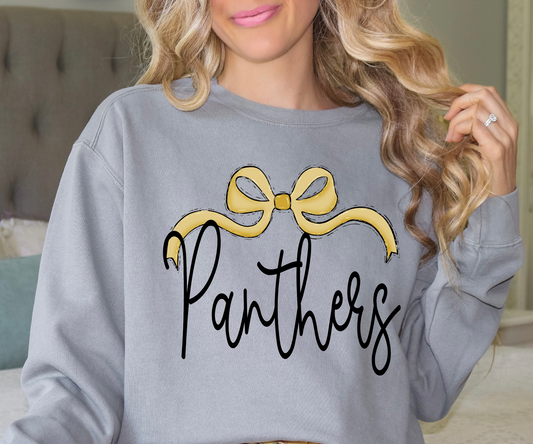 Panthers bow DTF Transfer Design