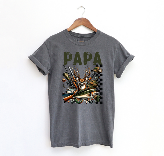 Papa Hunt DTF Transfer Design