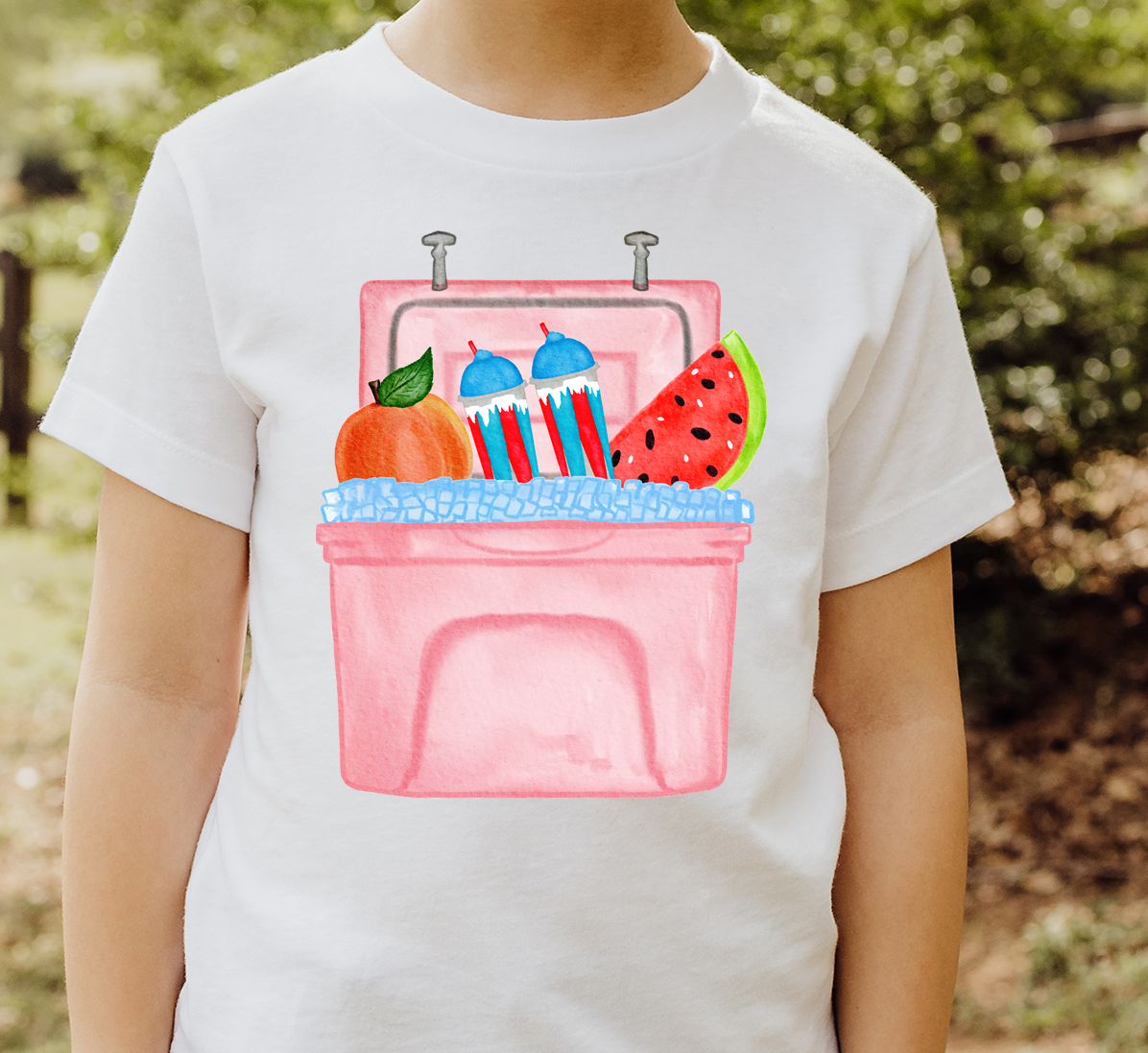 Pink filled cooler DTF Transfer Design
