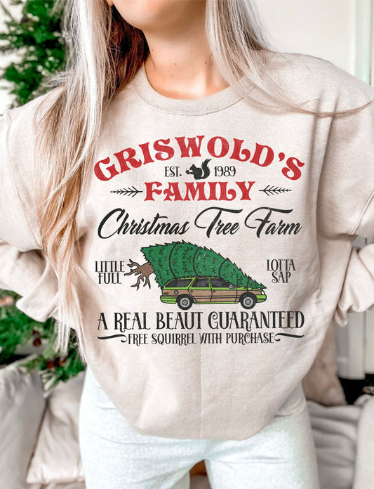 Griswold's family Christmas Tree Farm DTF Transfer Design