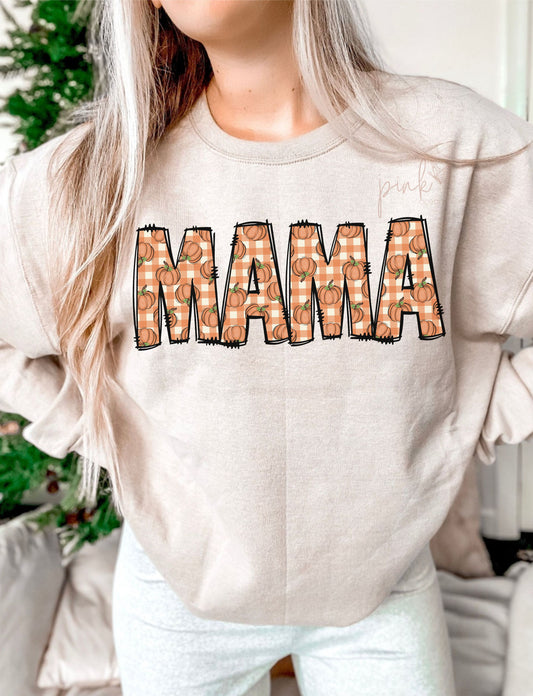 Mama with pumpkins DTF Transfer Design