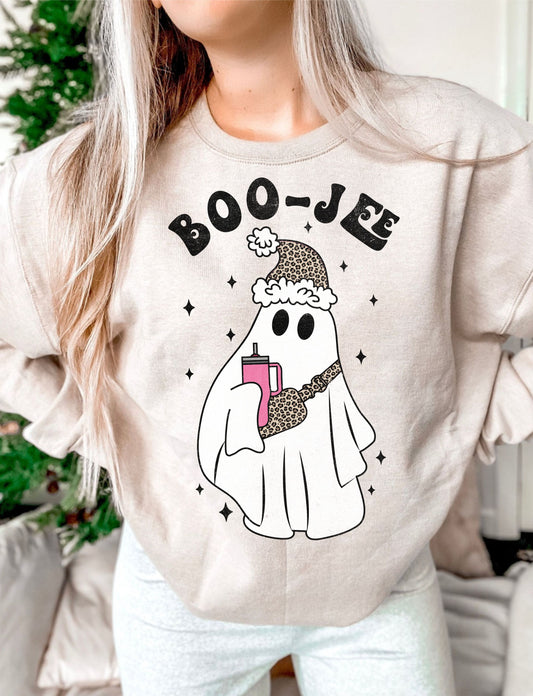 Boo-Jee Ghost Santa DTF Transfer Design