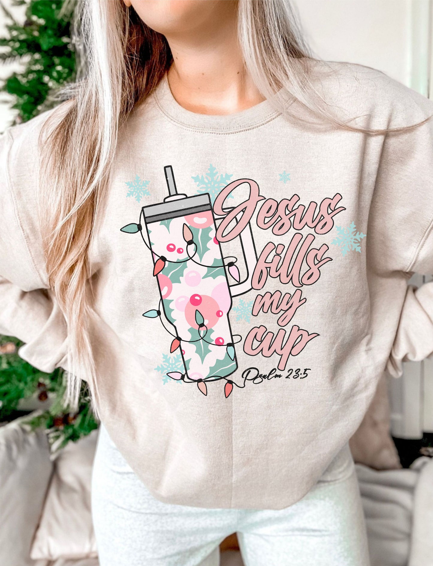 Jesus fill my Cup Christmas DTF Transfer Design