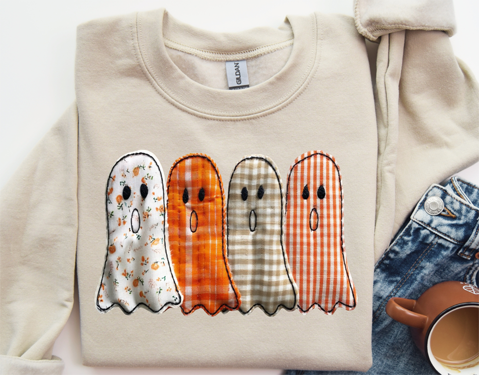 quilt ghost DTF Transfer Design