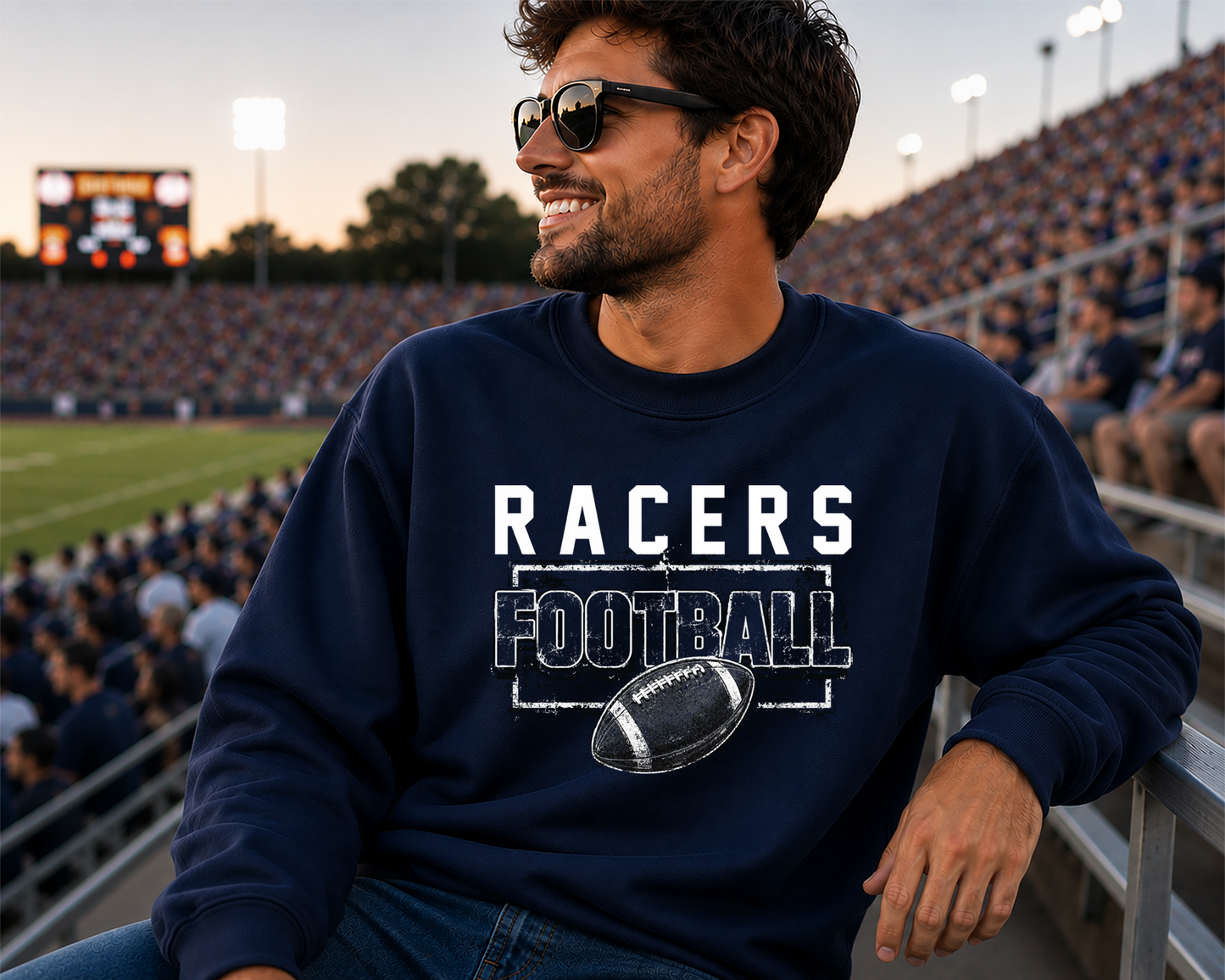 Mascot grunge football DTF Transfer