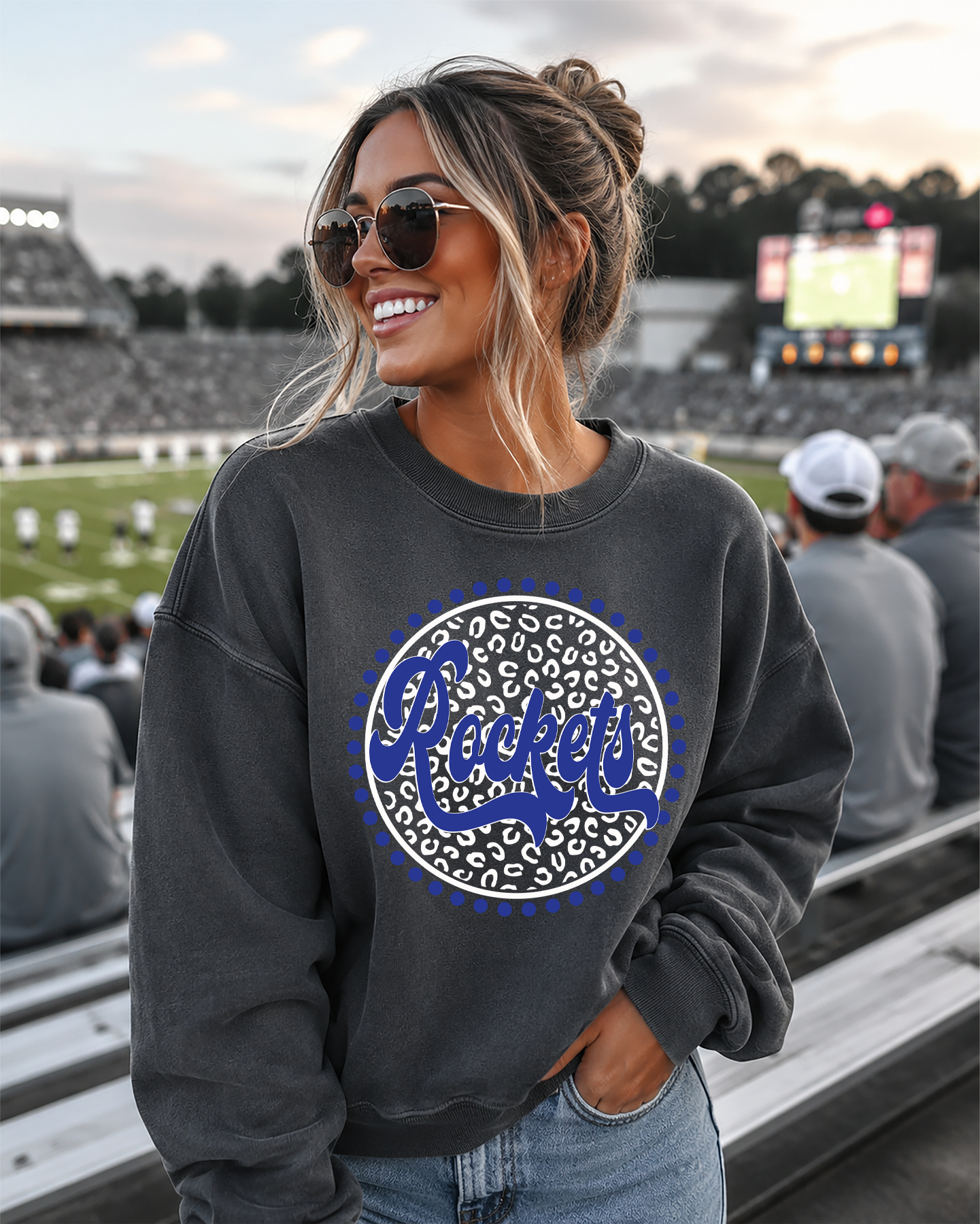 Mascot Cheetah circle with dots DTF Transfer