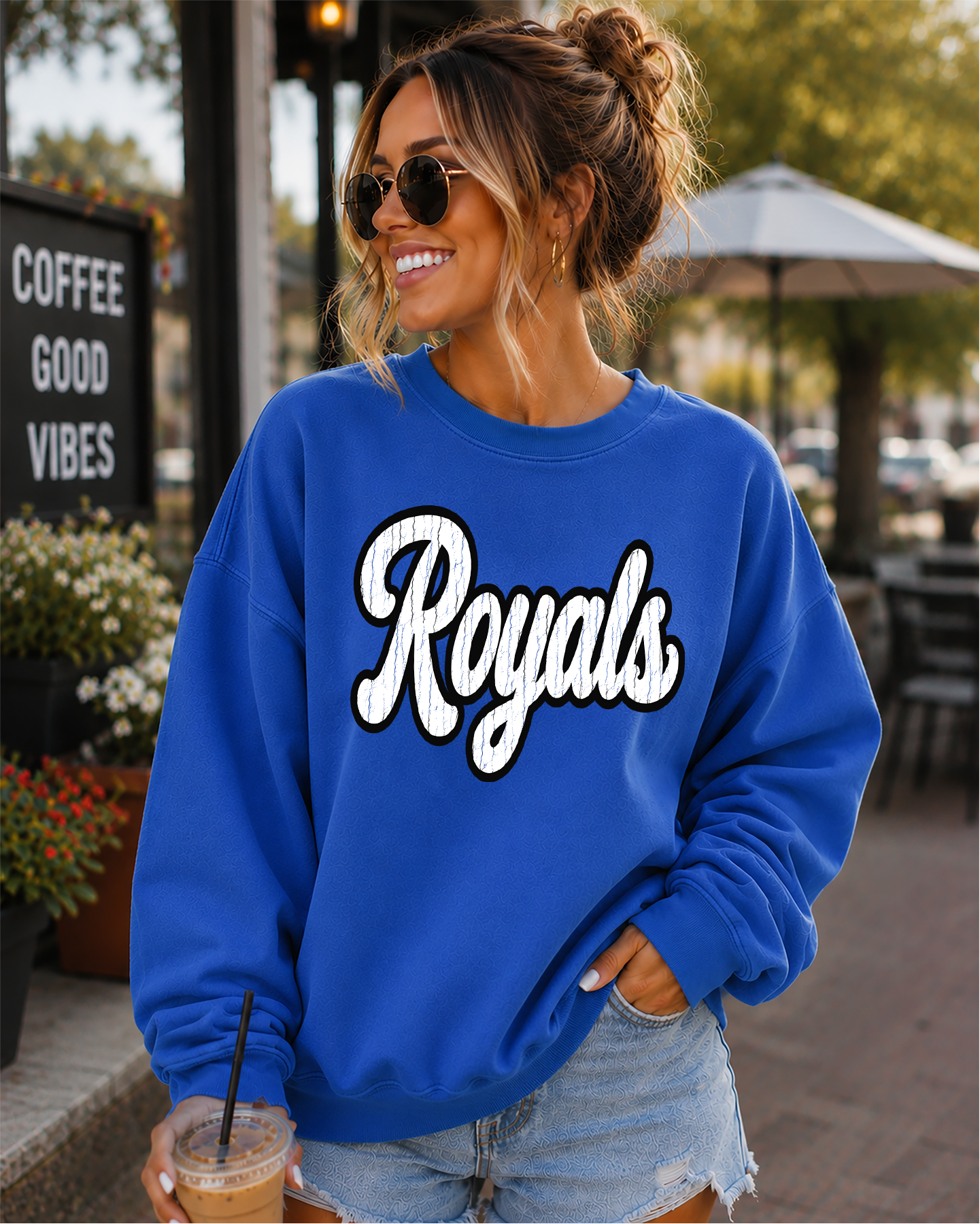 Mascot varsity script distressed DTF Transfer