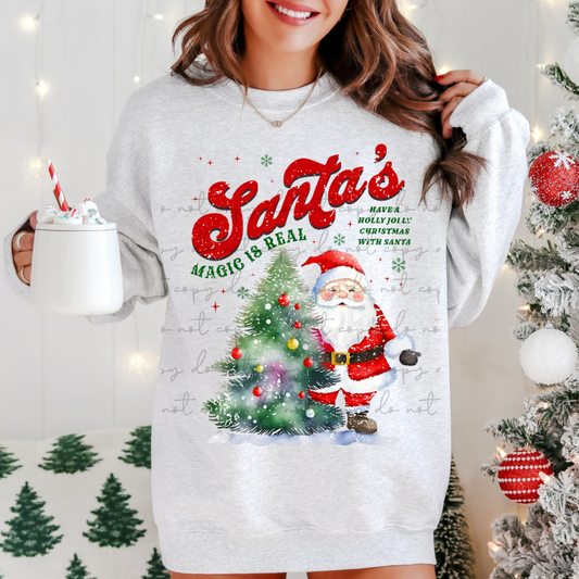 Santa's magic is real DTF Transfer Design