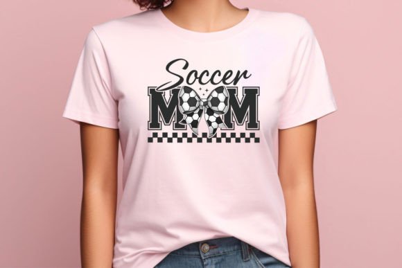 Soccer MOM soccer bow DTF Transfer Design