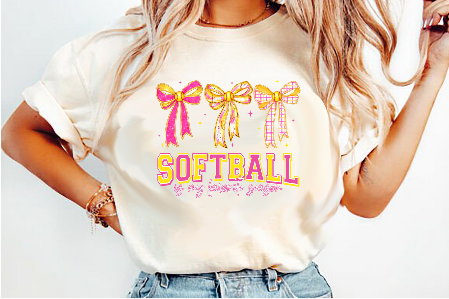 softball is my Favorite Season  DTF Transfer Design