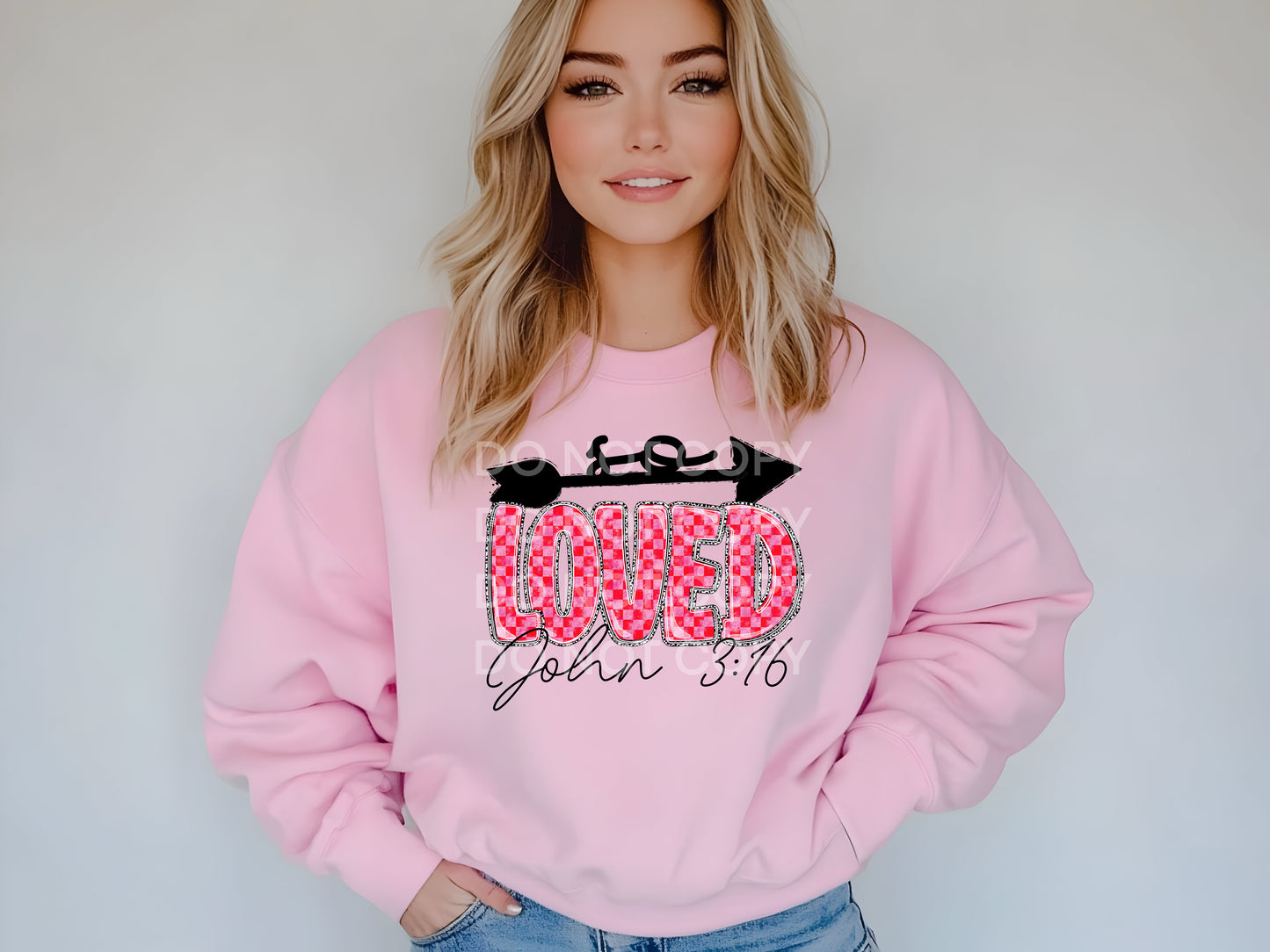 so loved john 316 DTF Transfer Design