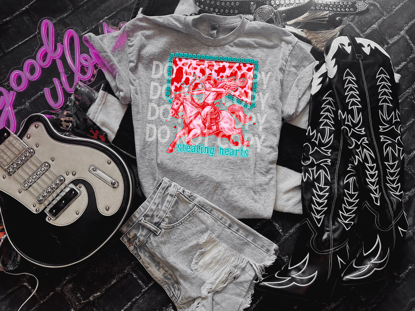 stealing hearts DTF Transfer Design