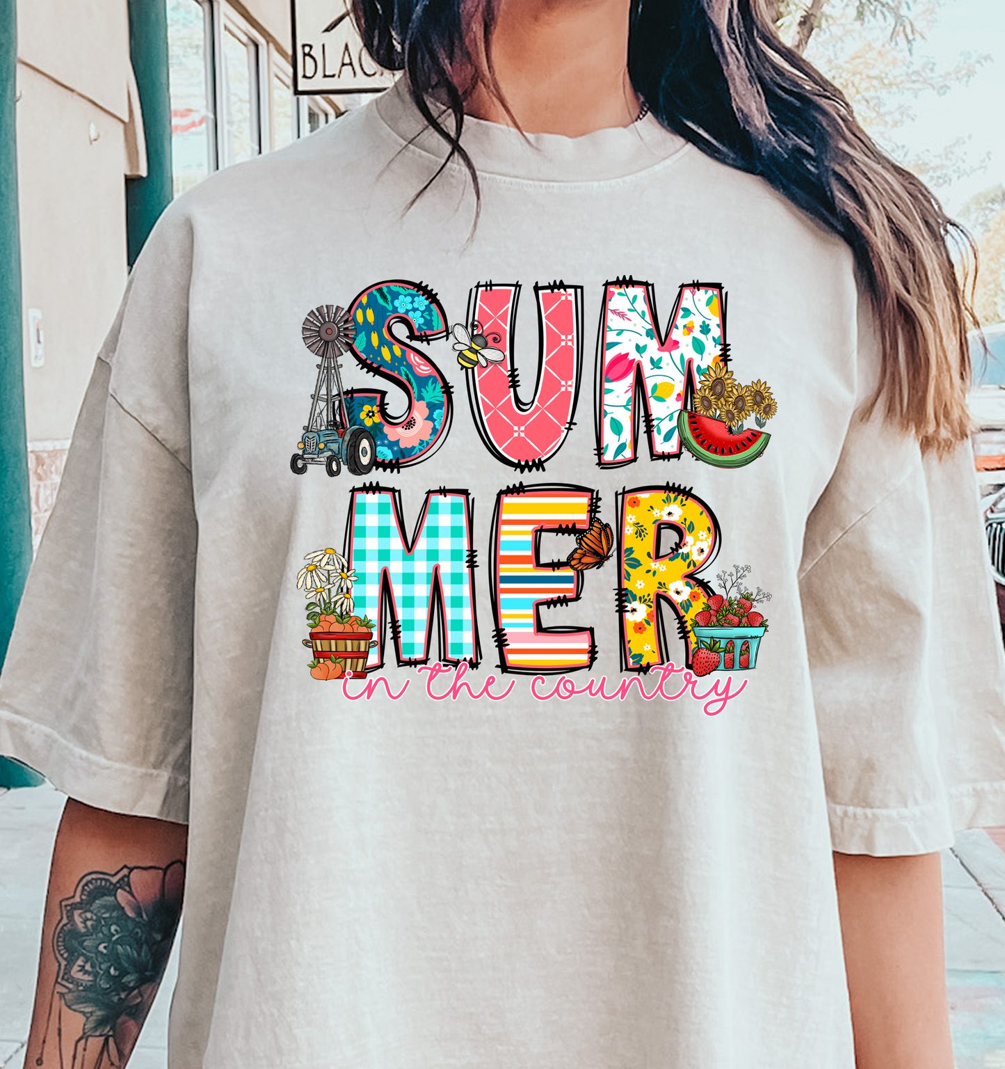 summer in the country DTF Transfer Design