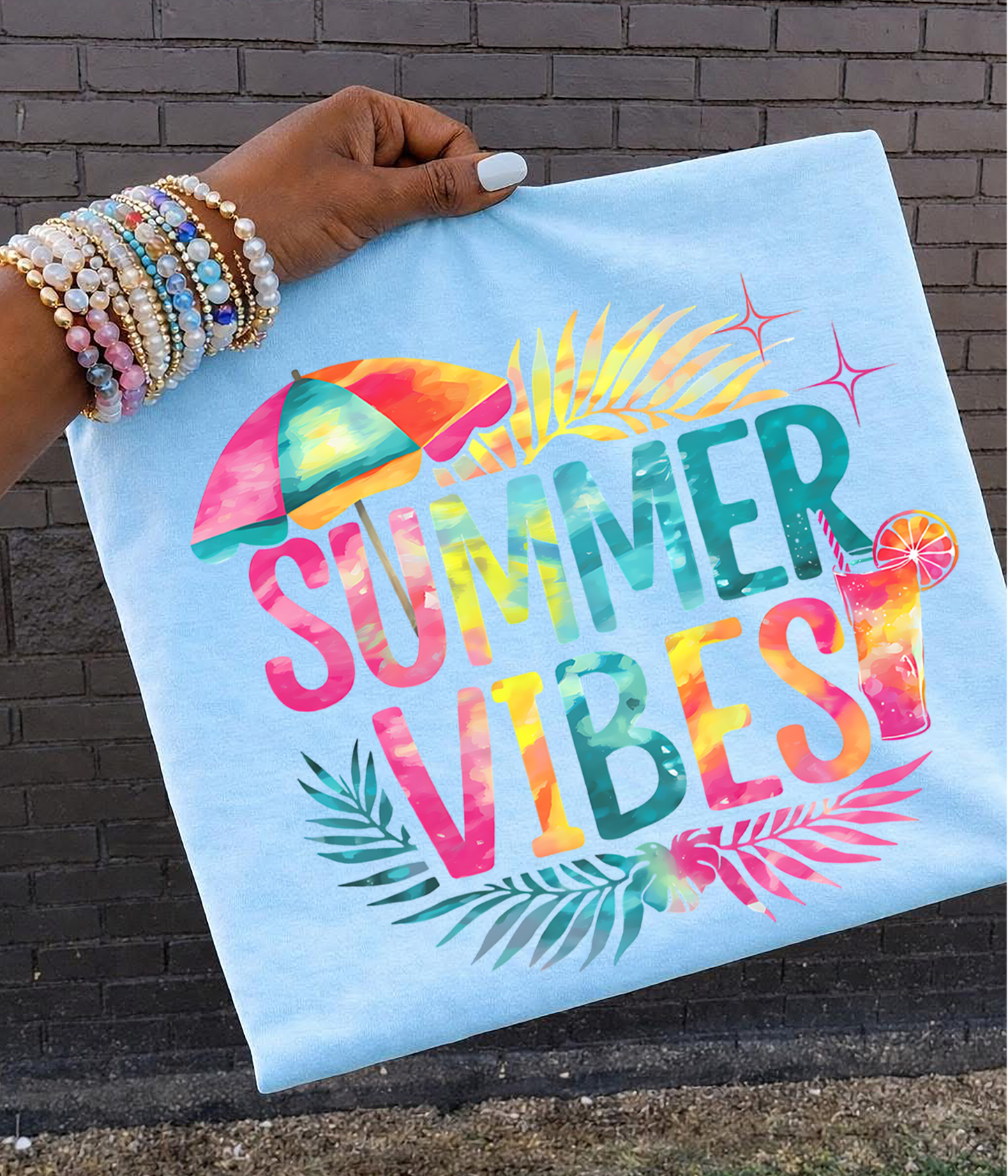 Summer Vibes DTF Transfer Design