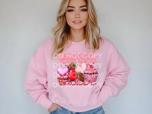 support your local baker DTF Transfer Design