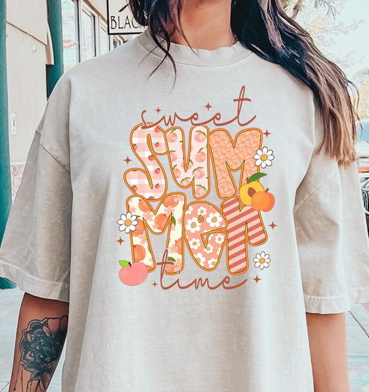 sweet summer time preppy DTF Transfer Design