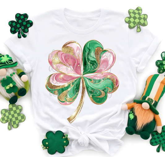 Swirl Shamrock DTF Transfer Design