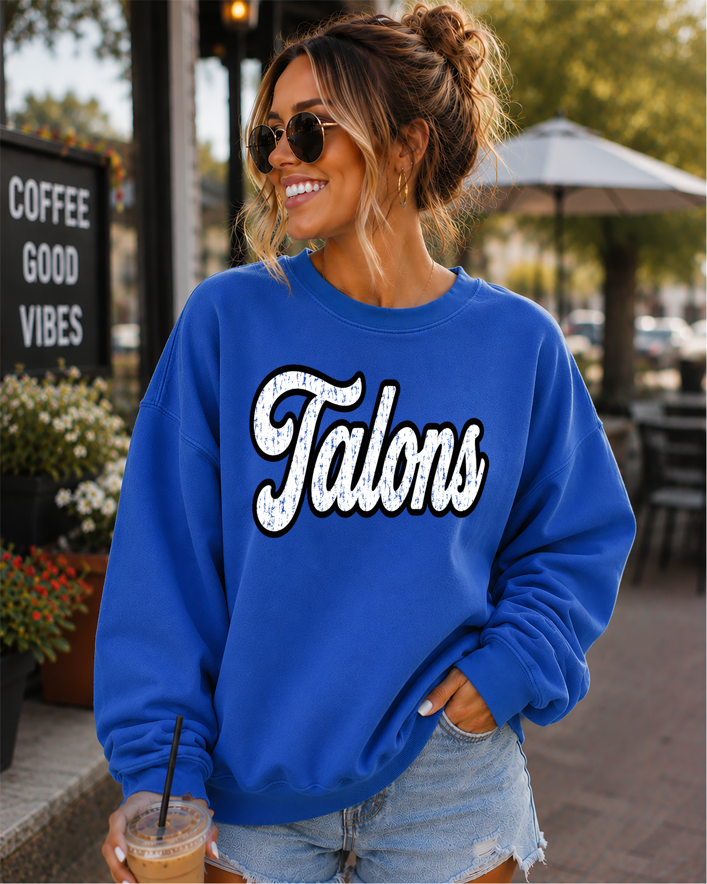 Mascot varsity script distressed DTF Transfer